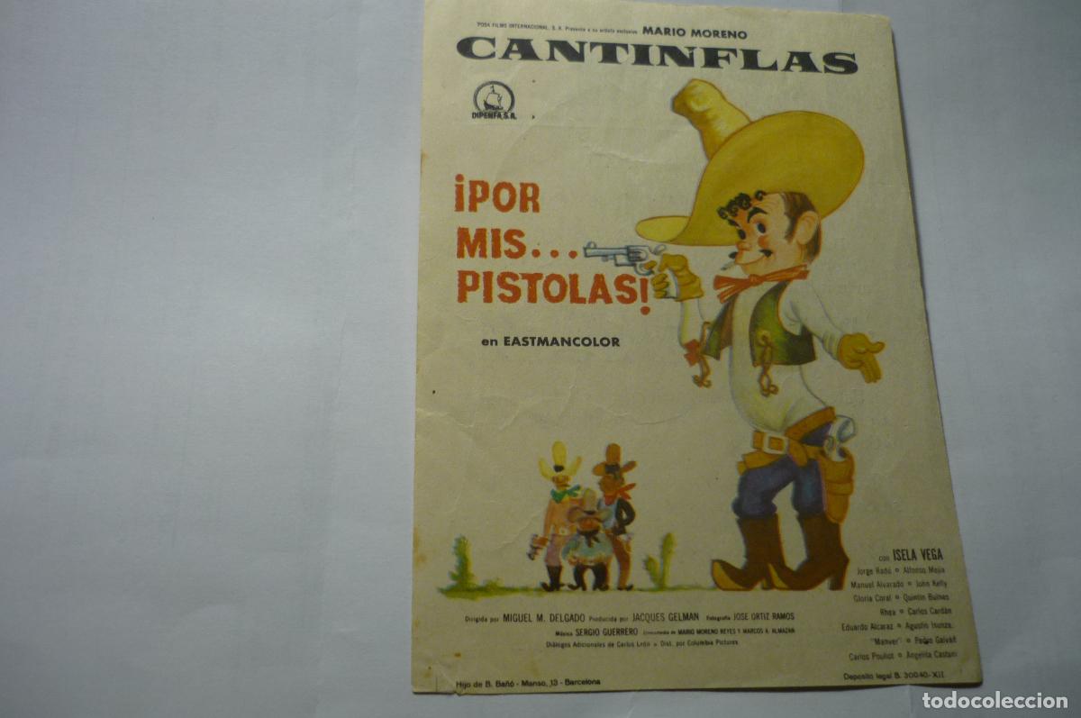 Cine: programa por mi pistolas.-cantinflas publicidad - Foto 1