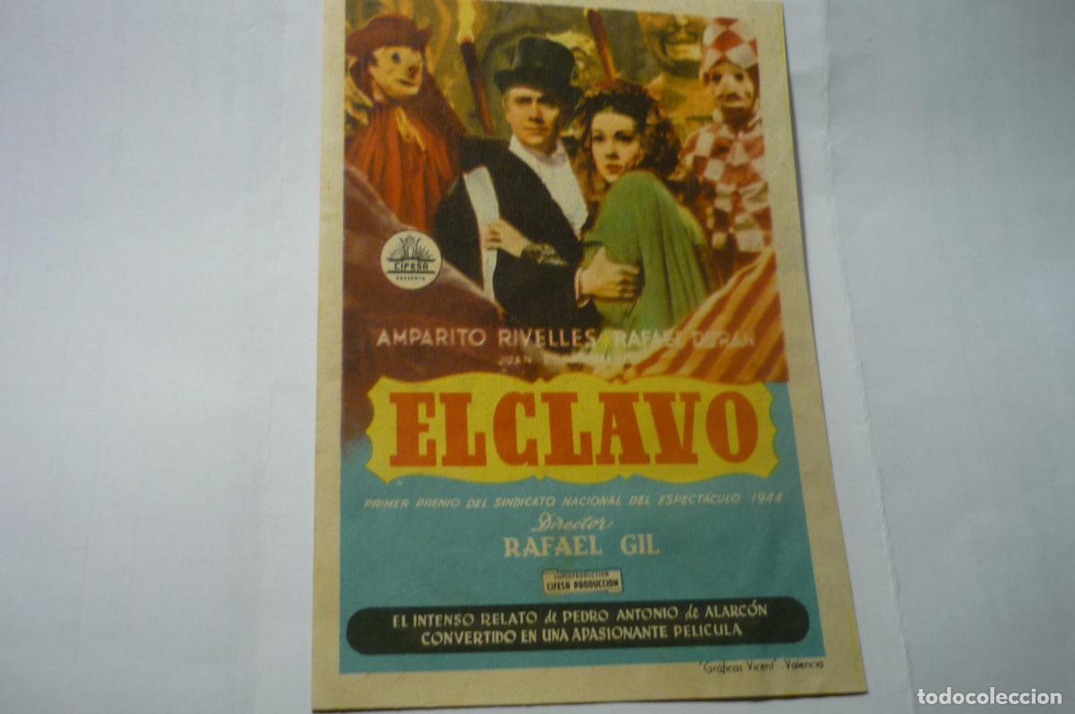 Cine: programa el clavo .- a.rivelles- r.duran - Foto 1