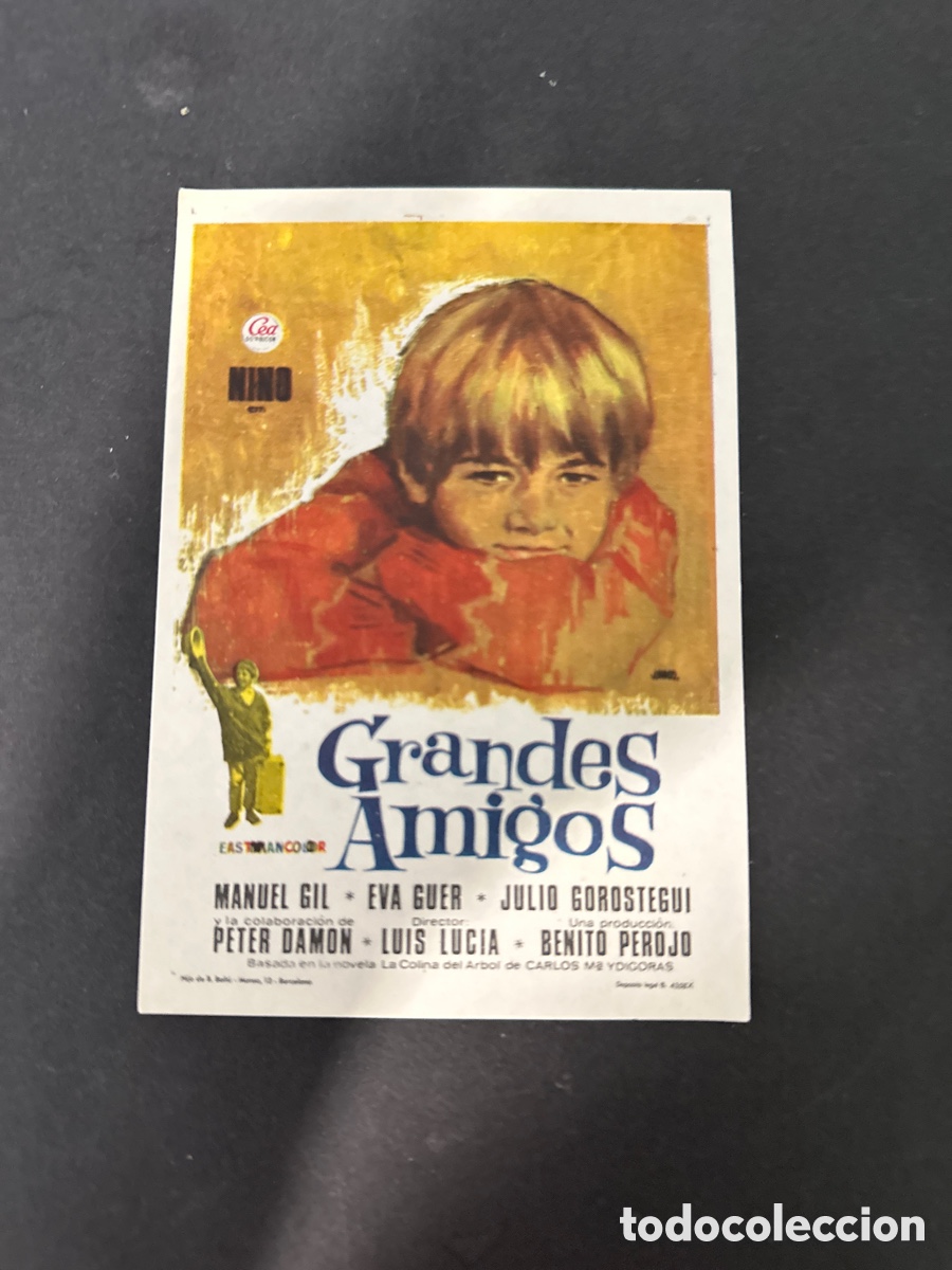 Folhetos de m&atilde;o de filmes antigos de cinema: Programa de cine Grandes Amigos