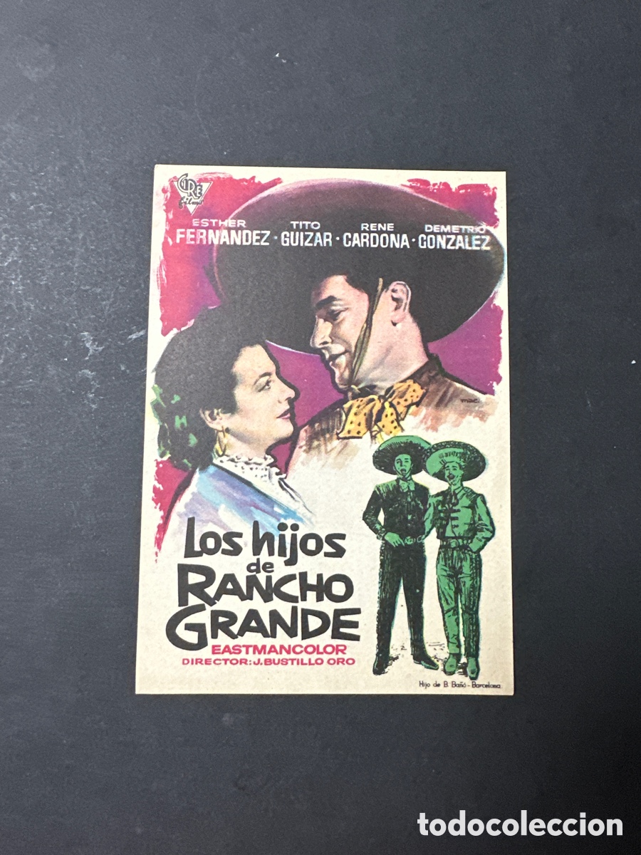Cine: Programa de cine Los hijos de rancho grande - Foto 1