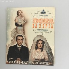 Cine: DORA LA ESPIA // MARUCHI FRESNO, ADRIANO RIMOLDI // TEATRO CIRCO VILLAR // 1944