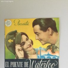 Cine: EL PUENTE DE WATERLOO // VIVIEN LEIGH, ROBERT TAYLOR // TEATRO CIRCO VILLAR // 1945