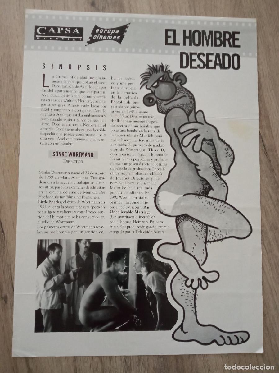  Flyers Publicitaires de films Anciens: EL HOMBRE DESEADO, EUROPA CINEMAS