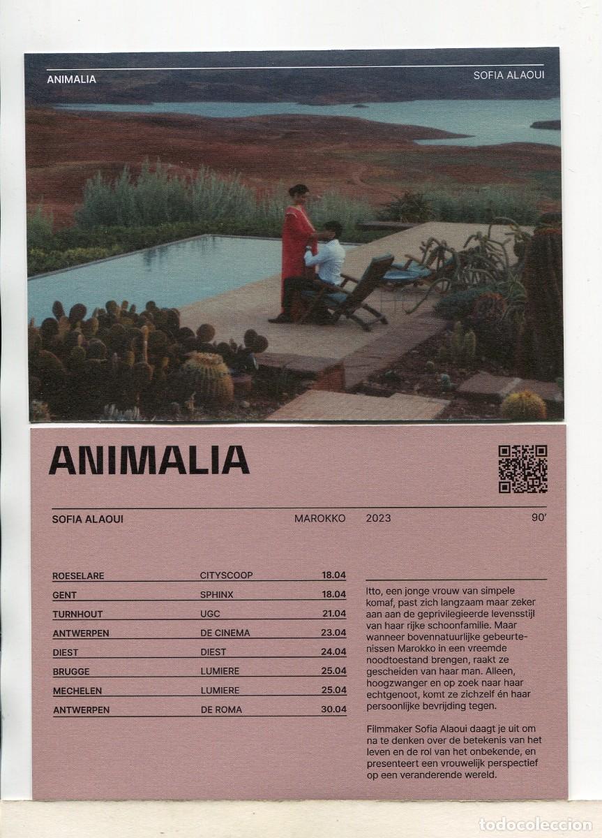 Cine: ANIMALIA con Sof&iacute;a Alaqui . PROGRAMA BELGA.