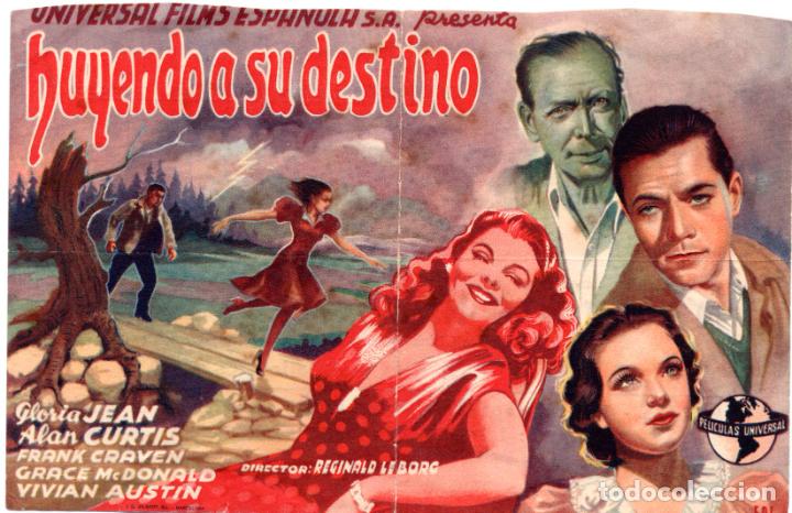 Cinema: HUYENDO A SU DESTINO - GLORIA JEAN ALAN CURTIS - DIRECTOR REGINALD LEBORG - CINE PICAROL