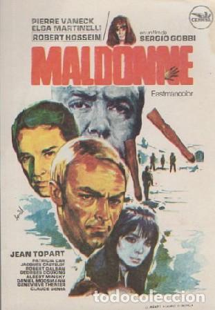 Folhetos de m&atilde;o de filmes antigos de cinema: PROGRAMA DE CINE: MALDONNE PC-7358 ,5