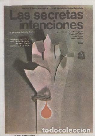 Cine: PROGRAMA DE CINE: LAS SECRETAS INTENCIONES PC-7367 ,2 - Foto 1