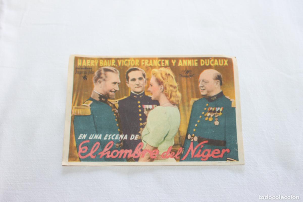 Cine: PROGRAMA DE MANO EL HOMBRE DEL NIGER TEATRO MAIQUEZ - Foto 1
