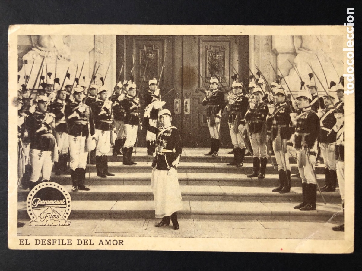 Foglietti di film di film antichi di cinema: Programa el desfile del amor maurice chevalier jeanette MacDonald con publicidad alhambra cinema A6
