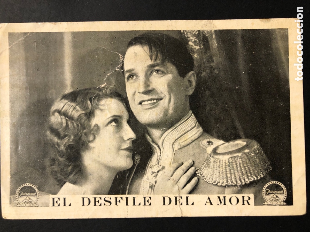  Foglietti di film di film antichi di cinema: Programa el desfile del amor maurice chevalier con publicidad ideal cinema barcelon&eacute;s A6