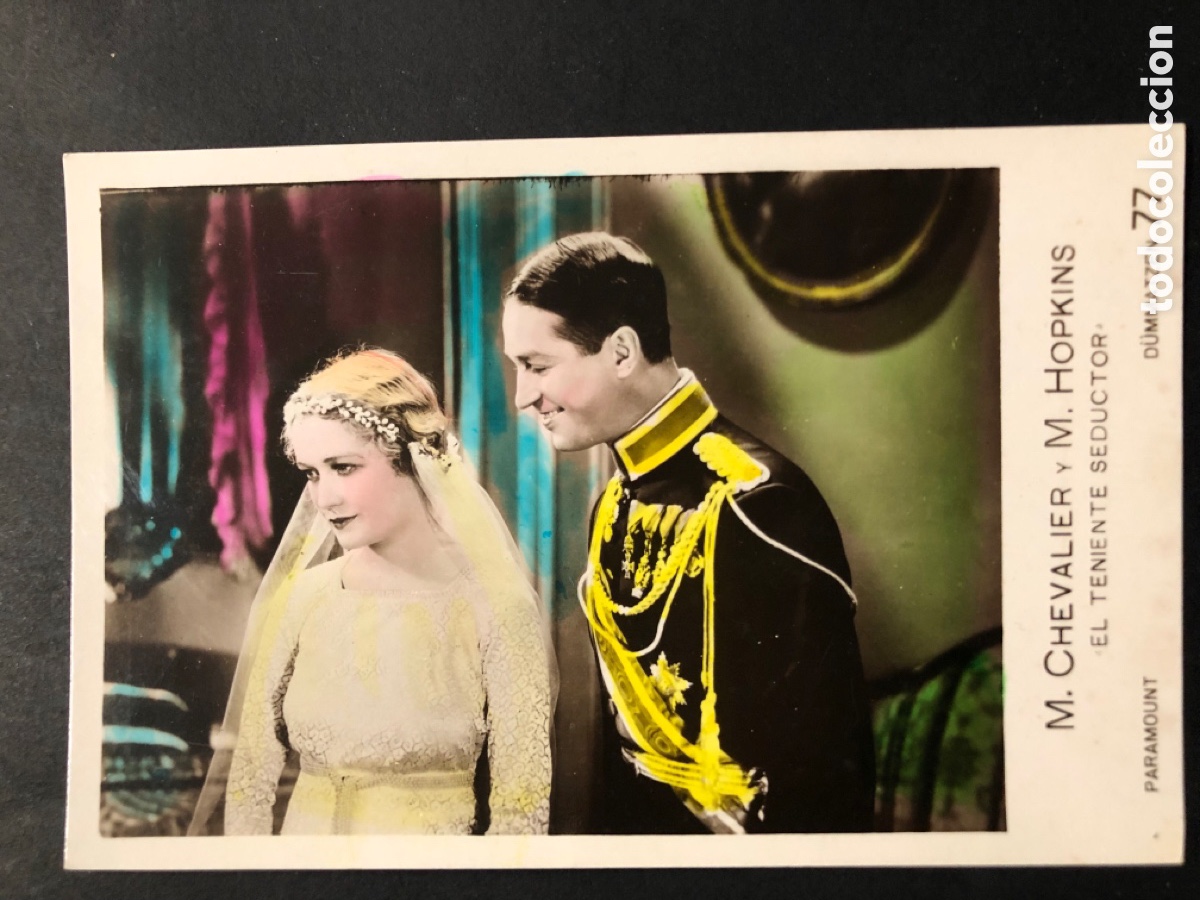  Foglietti di film di film antichi di cinema: Tarjeta el teniente seductor maurice chevalier miriam hopkins A6
