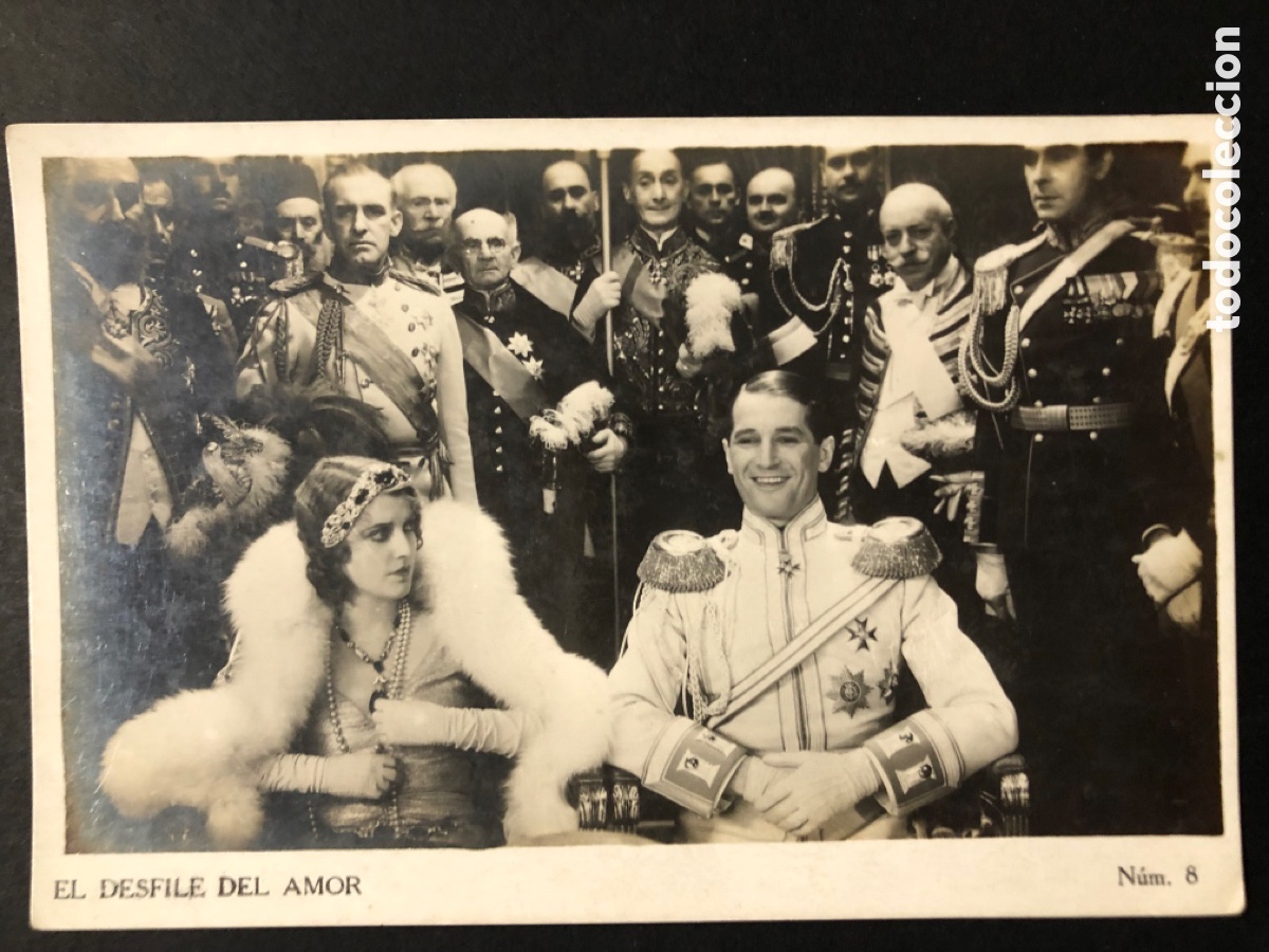  Foglietti di film di film antichi di cinema: Tarjeta 8 el desfile del amor maurice chevalier jeanette MacDonald A6