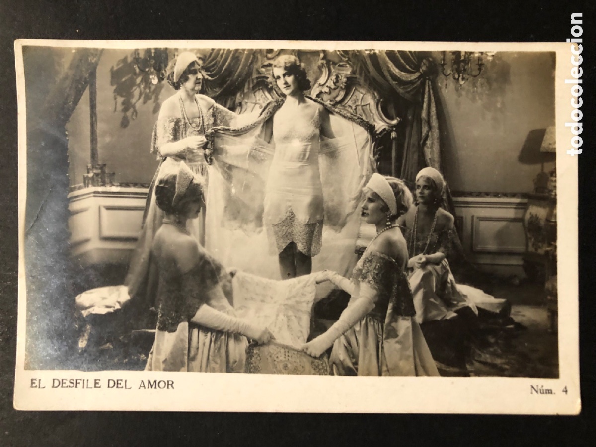  Foglietti di film di film antichi di cinema: Tarjeta 4 el desfile del amor maurice chevalier jeanette MacDonald A6