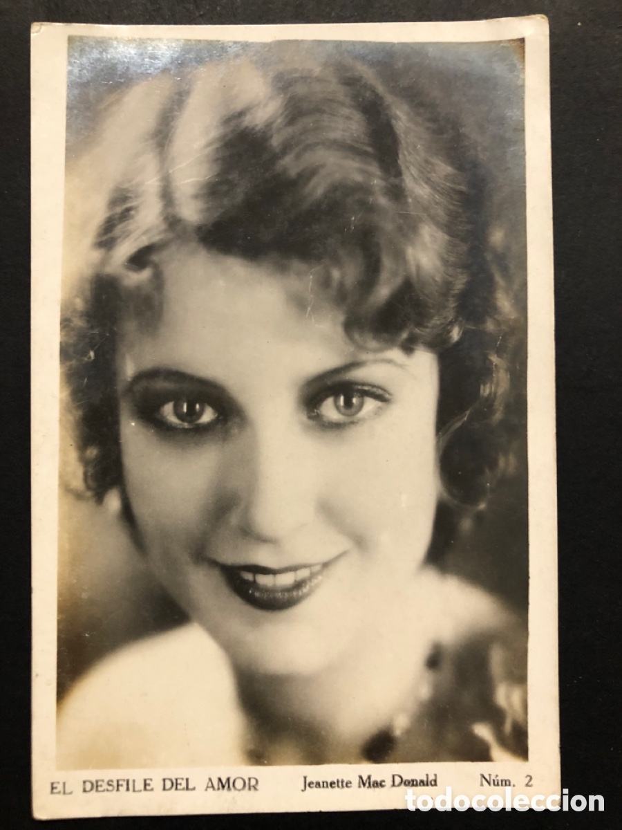  Foglietti di film di film antichi di cinema: Tarjeta 2 el desfile del amor maurice chevalier jeanette MacDonald A6