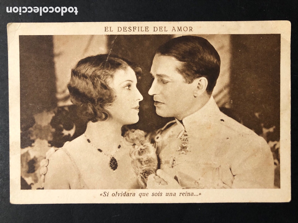  Foglietti di film di film antichi di cinema: Tarjeta el desfile del amor maurice chevalier jeanette MacDonald A6