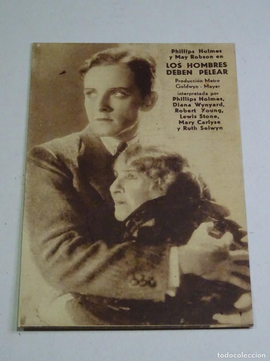 Cine: PROGRAMA DE CINE - LOS HOMBRES DEBEN PELEAR - PHILLIPS HOLMES Y MAY ROBSON - Foto 1