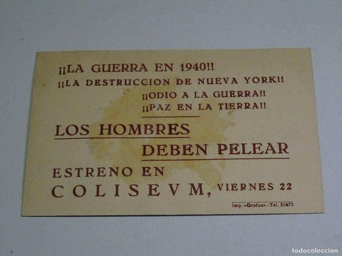 Cine: PROGRAMA DE CINE - LOS HOMBRES DEBEN PELEAR - PHILLIPS HOLMES Y MAY ROBSON - Foto 2