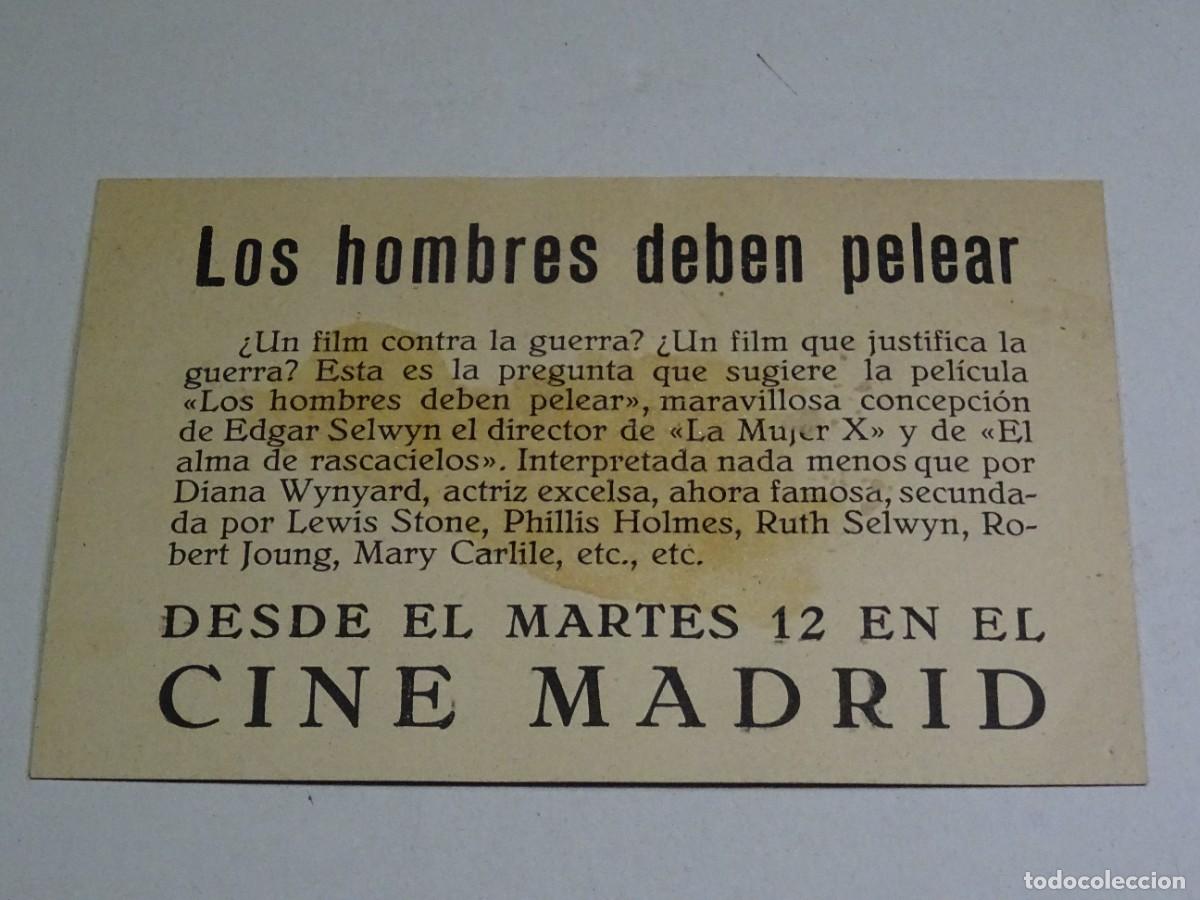 Cine: PROGRAMA DE CINE - LOS HOMBRES DEBEN PELEAR - DIANA WYNYARD - Foto 2