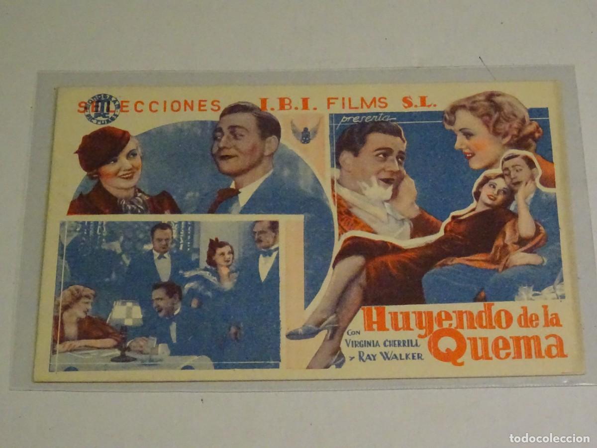 Cine: PROGRAMA DE CINE - HUYENDO DE LA QUEMA - SELECCIONES IBI FILMS - Foto 1