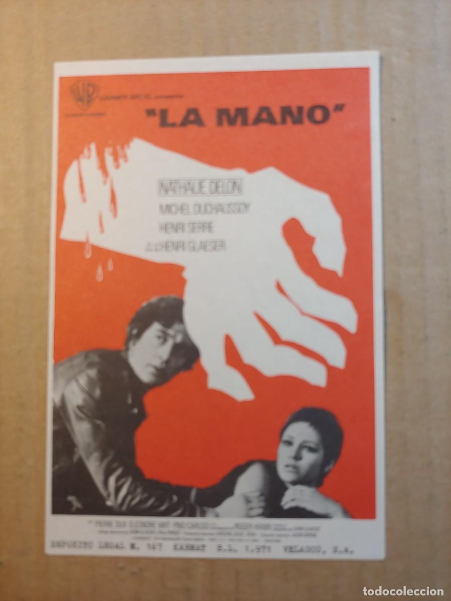 Cine: FOLLETO DE MANO DE LA PELICULA LA MANO - Foto 1