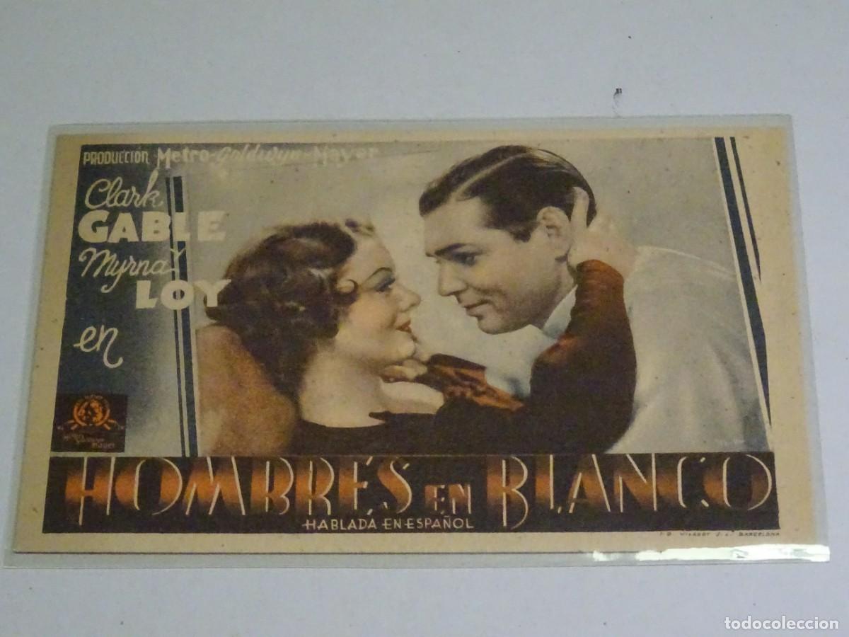 Cine: PROGRAMA DE CINE - HOMBRES EN BLANCO - CLARK GABLE Y MYRNA LOY - Foto 1