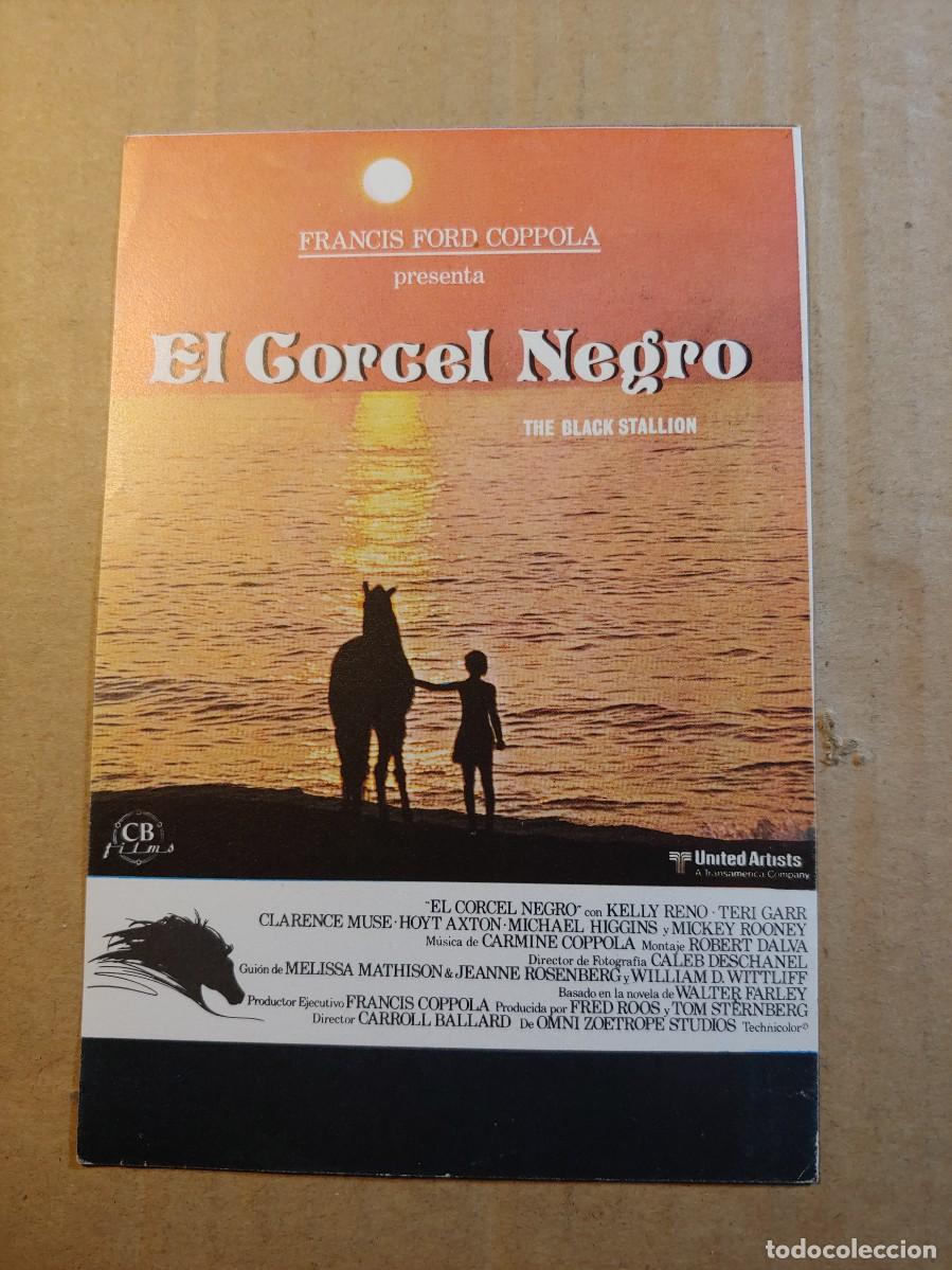 Cine: FOLLETO DE MANO DE LA PELICULA EL CORCEL NEGRO - Foto 1