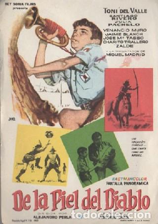 Cine: PROGRAMA DE CINE: DE LA PIEL DEL DIABLO PC-7399 - Foto 1