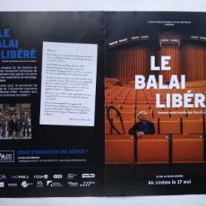 Cine: LE BALAI LIBÉRÉ, DE COLINE GRANDO. 21 X 30 CMS. PLEGADO. PROGRAMA BELGA.