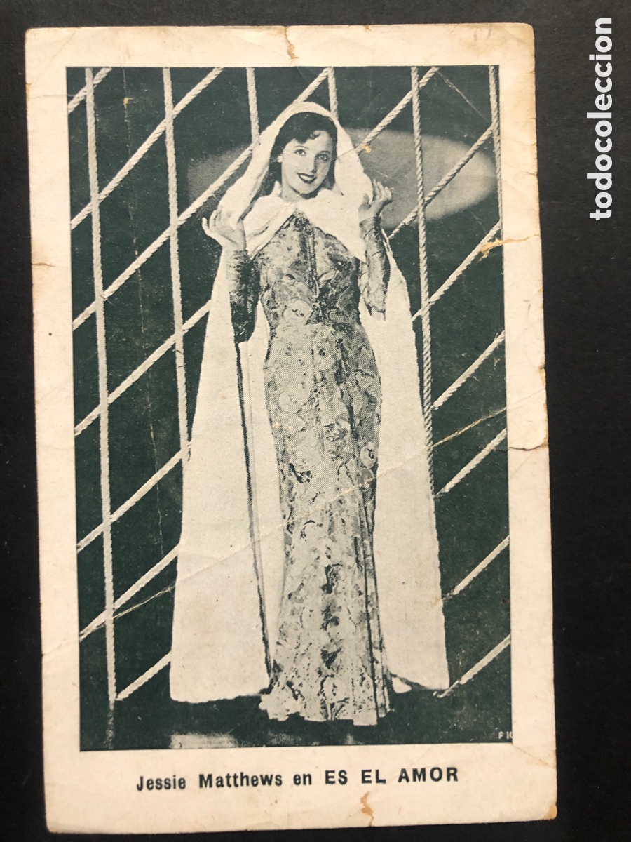  Foglietti di film di film antichi di cinema: Programa es el amor Jessie matthews con publicidad cine capitol A6