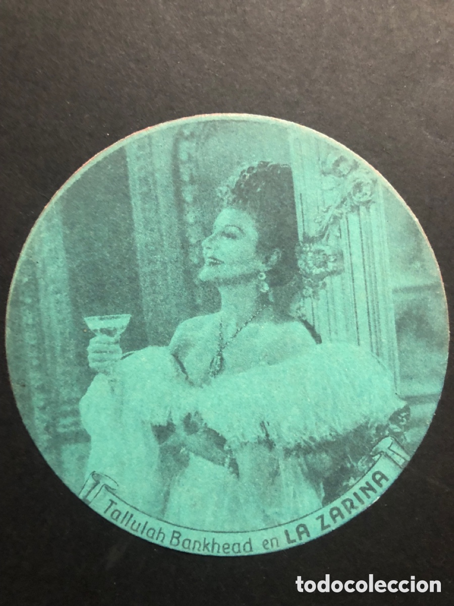 Folhetos de m&atilde;o de filmes antigos de cinema: Programa troquelado aniversario 20th century fox la zarina Tallulah bankhead A6