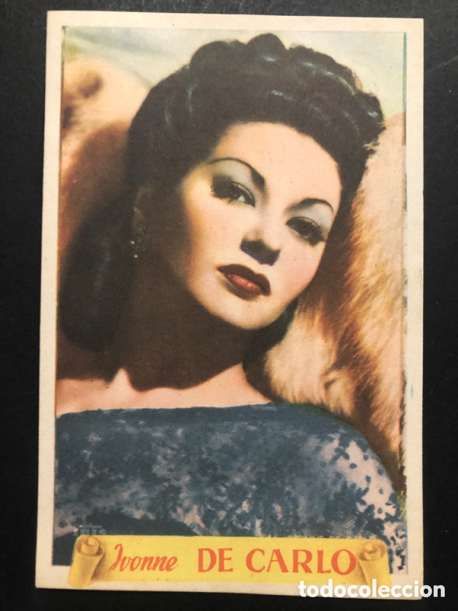 Kino: Programa foto Yvonne de Carlo con publicidad insecticidas daga A6