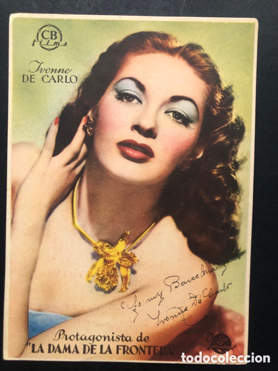 Kino: Programa Yvonne de Carlo con publicidad cine Capitolio metr&oacute;poli A6