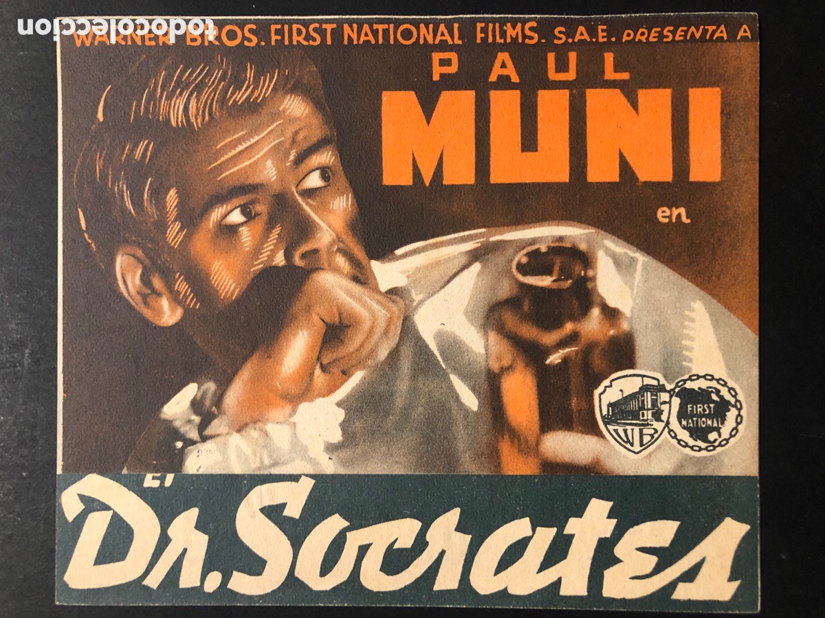Cine: Programa el Doctor S&oacute;crates paul Muni con publicidad salo imperial A6