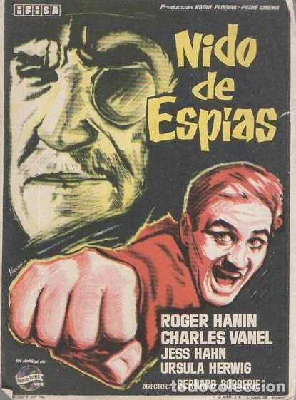 Flyers Publicitaires de Films Anciens: PROGRAMA DE CINE: NIDO DE ESP&Iacute;AS PC-7408 ,3