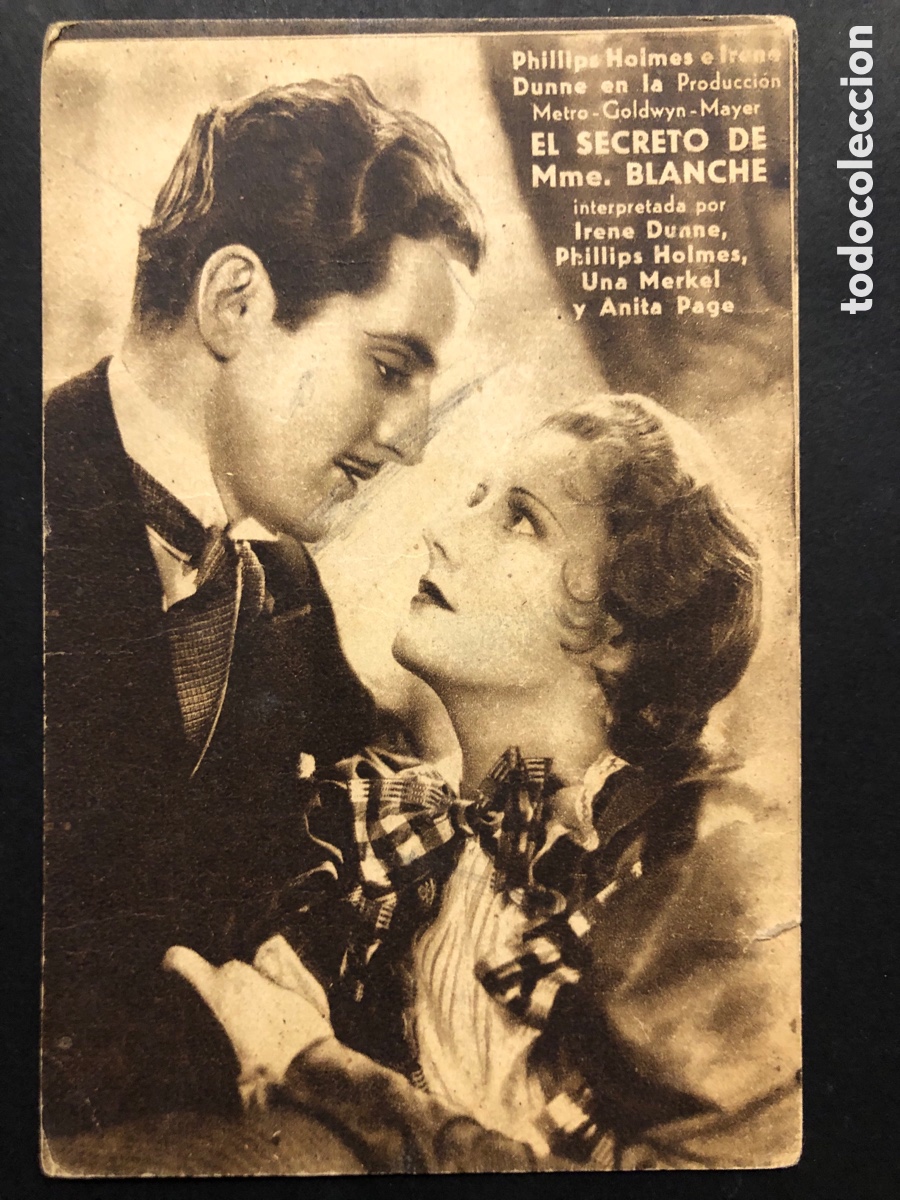 Kino: Programa el secreto de Mme Blanche irene Dunne A6