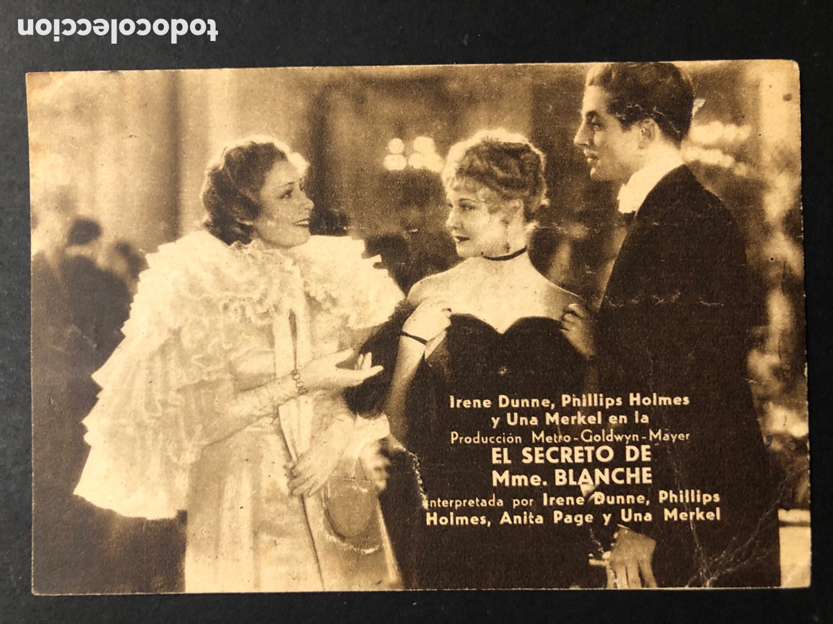 Kino: Programa el secreto de Mme blanche irene Dunne A6