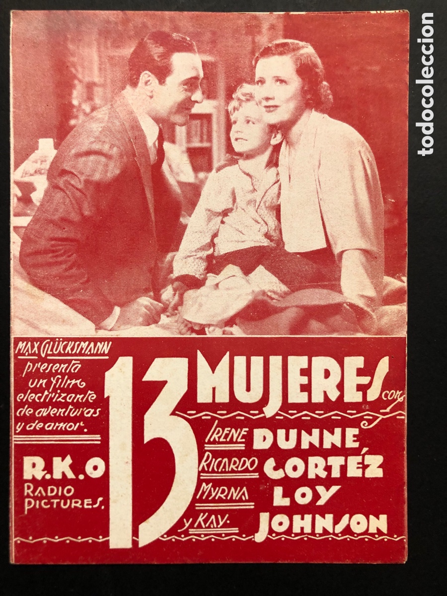 Kino: Programa trece mujeres irene Dunne Myrna Loy A6