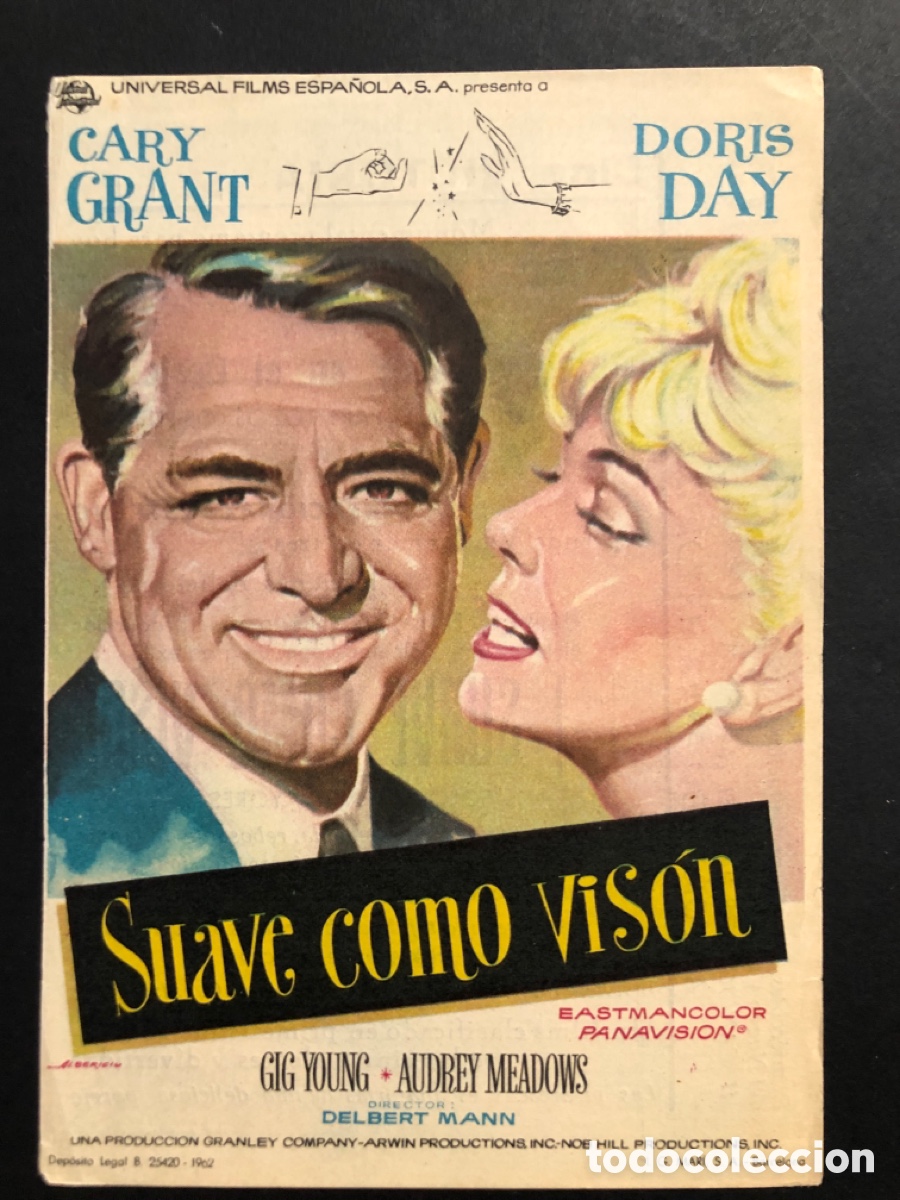 Kino: Programa suave como vison Cary Grant con publicidad cine victoria A6