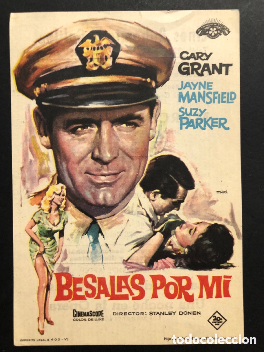 Kino: Programa b&eacute;salas por mi Cary Grant con publicidad cines bohemio y galileo A6