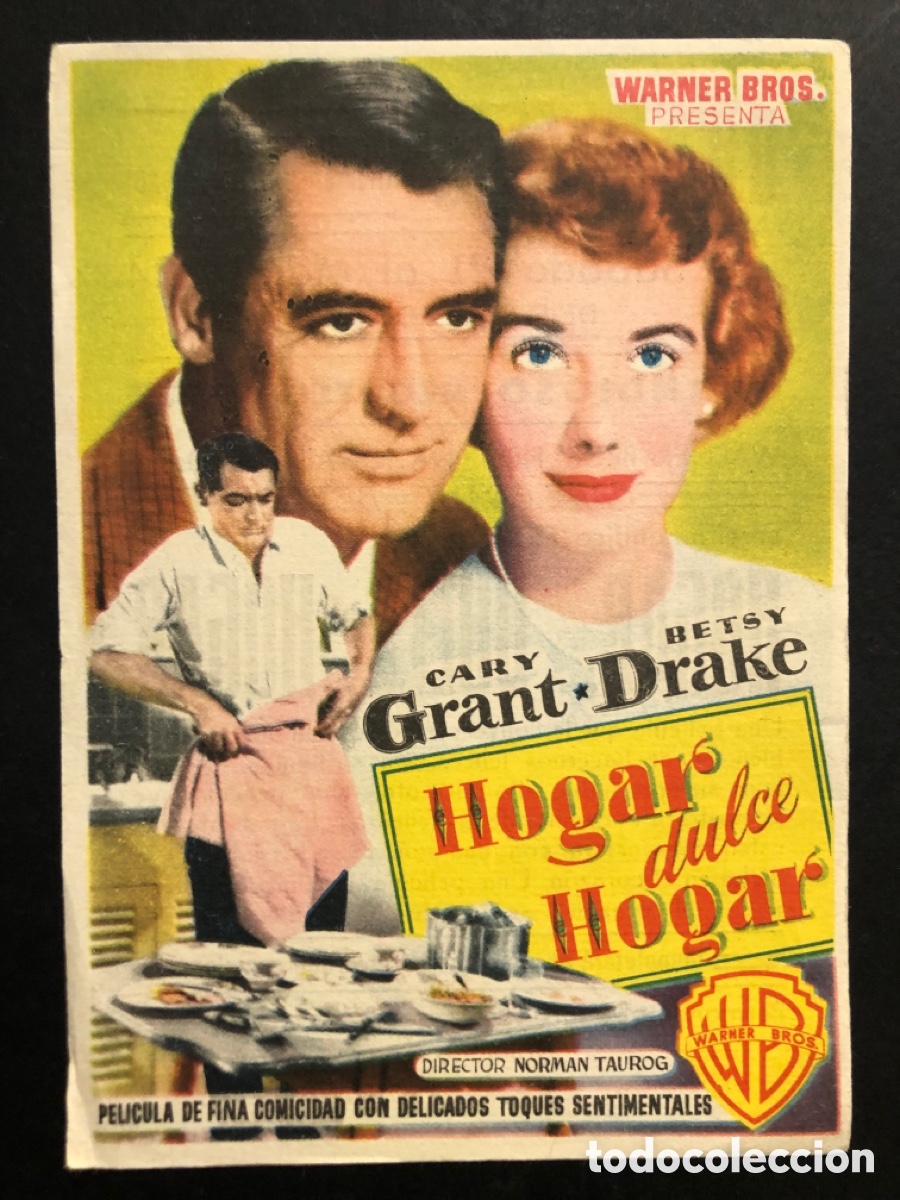 Kino: Programa hogar dulce hogar Cary Grant con publicidad cine ideal alicante A6