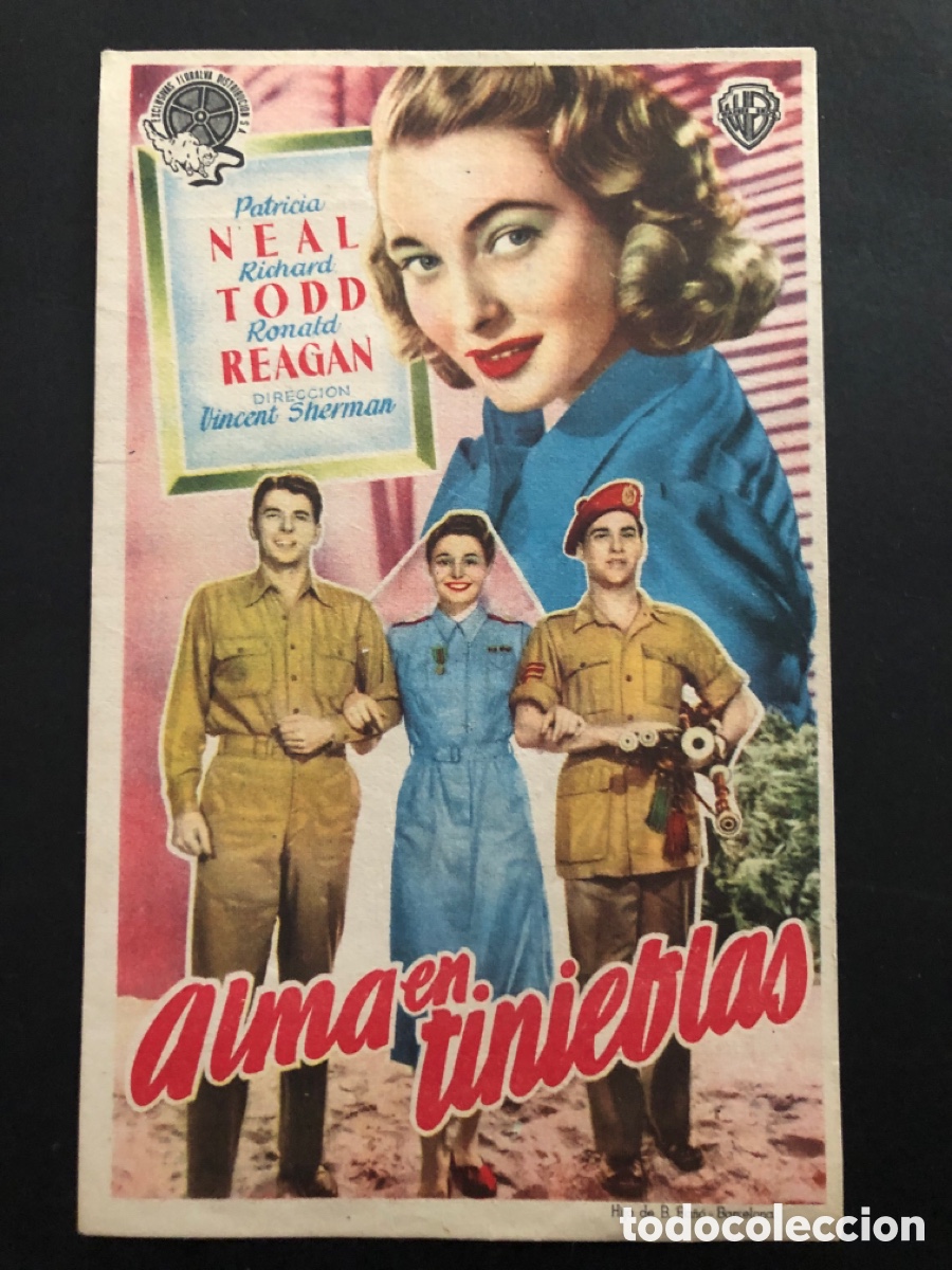 Cine: Programa alma en tinieblas Patr&iacute;cia neal con publicidad cine Imperio Toledo A6