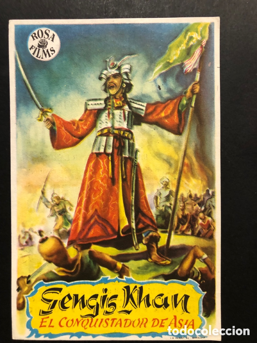 Cine: Programa gengis khan el conquistador de as&iacute;a con publicidad cine astoria valencia A6