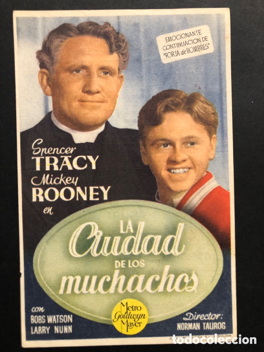  Flyers Publicitaires de films Anciens: Programa MGM la ciudad de los muchachos spencer tracy mickey rooney con publicidad sal&oacute;n Anita