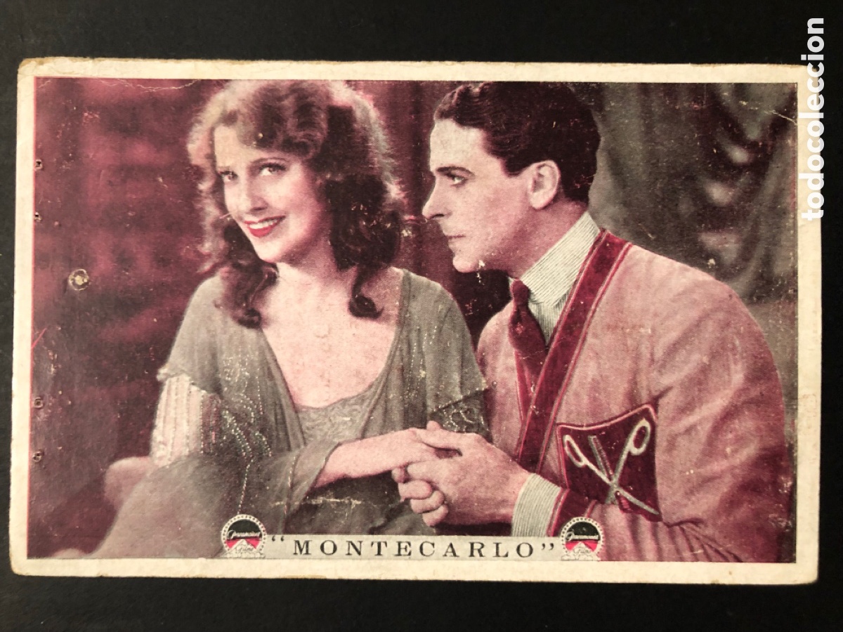  Flyers Publicitaires de films Anciens: Programa montecarlo jeanette MacDonald con publicidad teatro villamarta Jerez de la Frontera A7