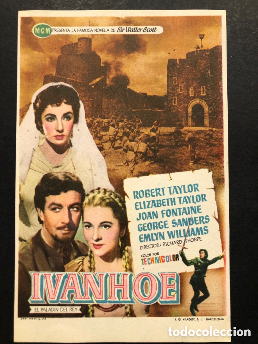 Cine: Programa MGM ivanhoe robert taylor elizabeth taylor - Foto 1