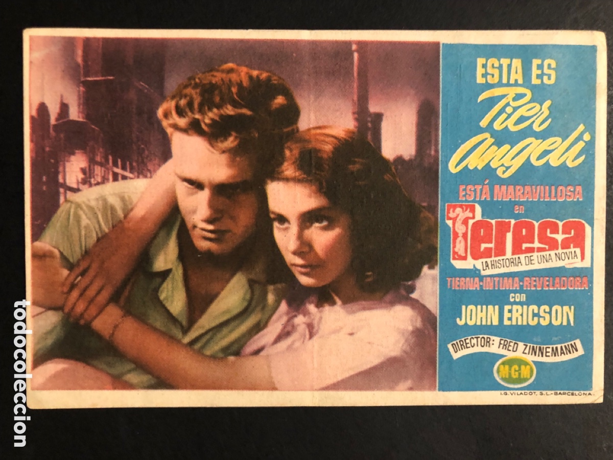 Kino: Programa MGM Teresa pier angeli con publicidad cine sur Mislata