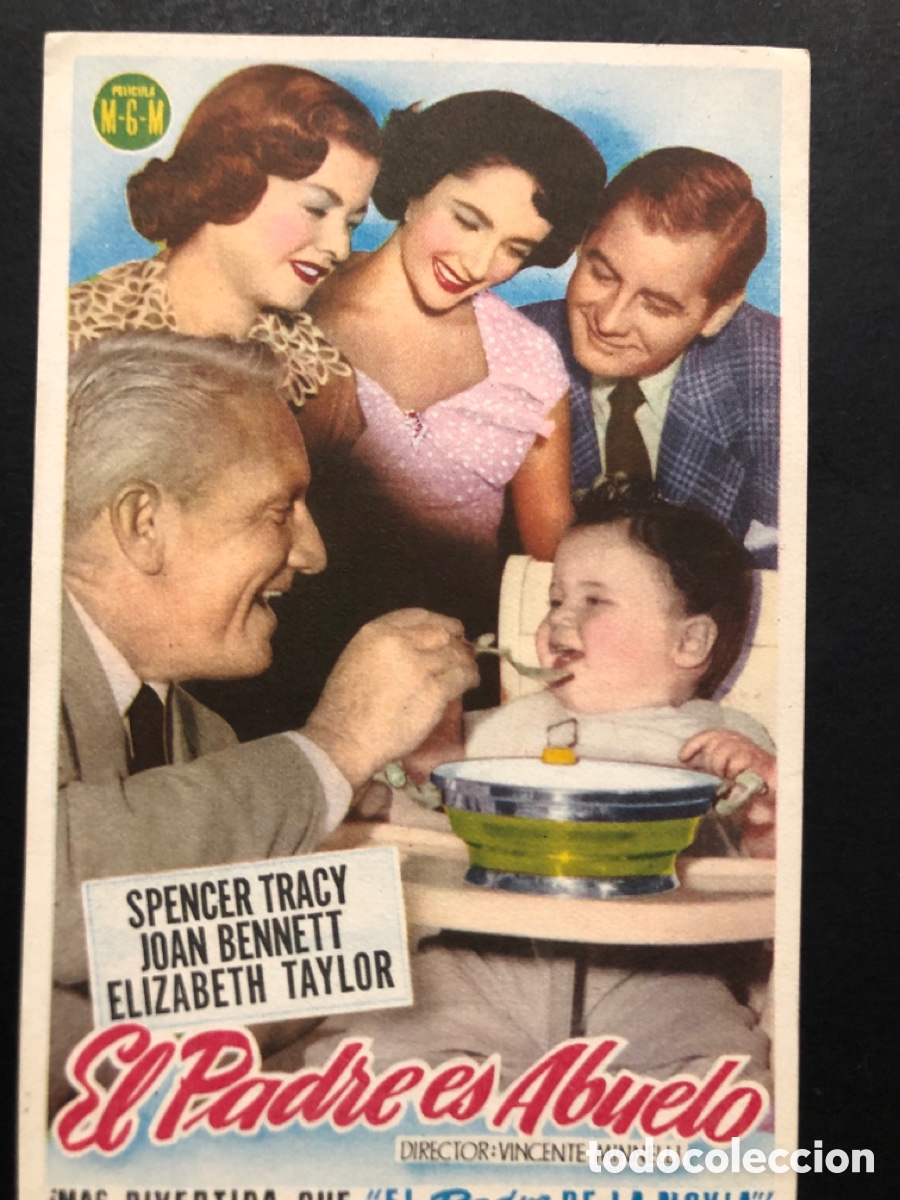 Cine: Programa MGM el padre es abuelo elizabeth taylor con publicidad gran cinema vesa vitoria