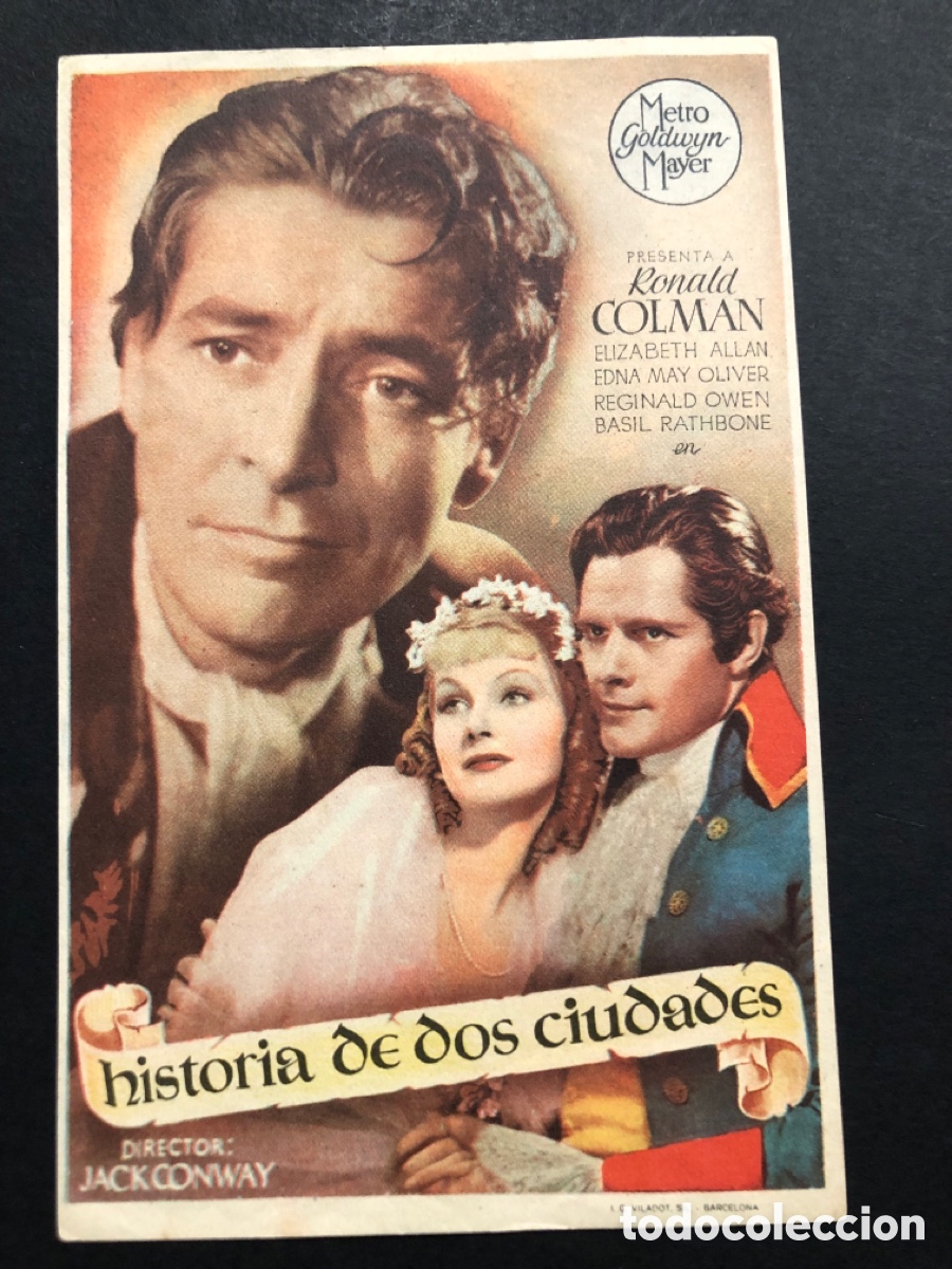 Kino: Programa MGM historia de dos ciudades Ronald colman