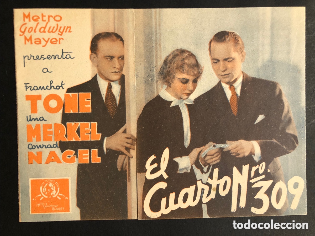Kino: Programa el cuarto N 309 conrad nagel una merkel con publicidad cine municipal cadiz A7