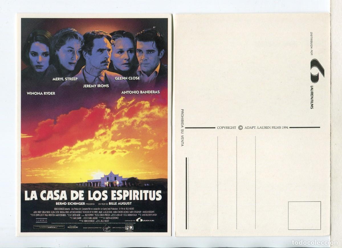 Cine: LA CASA DE LOS ESP&Iacute;RITUS, con Winona Ryder. POSTAL. - Foto 1